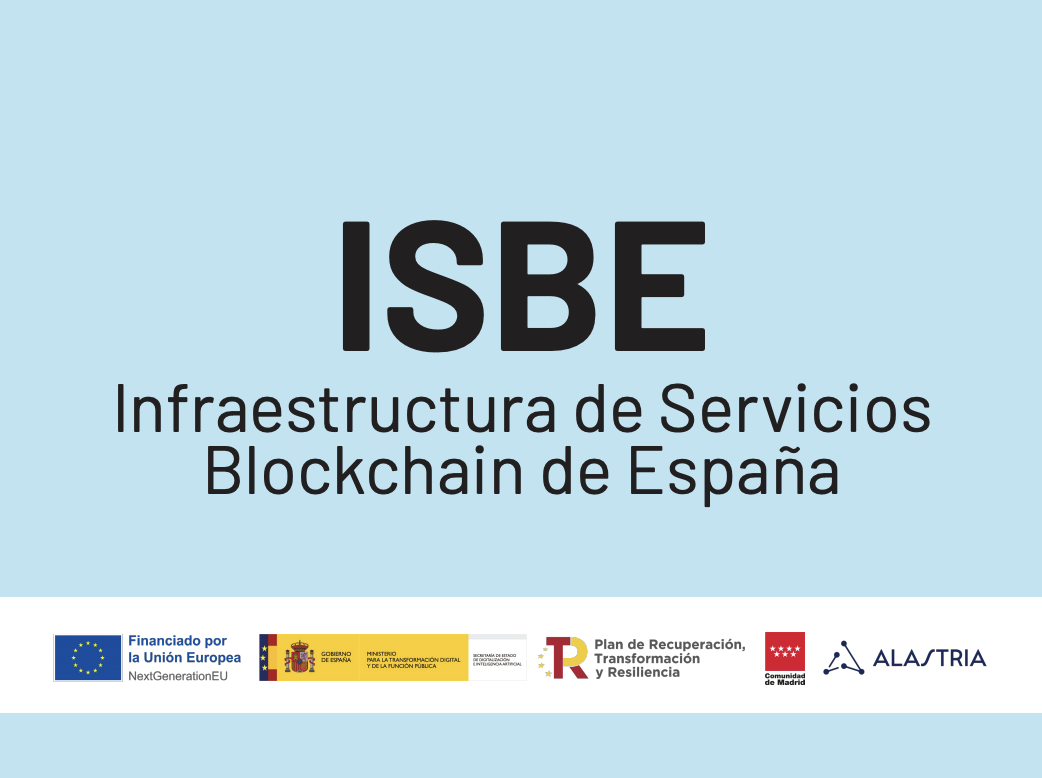 La infraestructura blockchain de España, ISBE, avanza en su diseño
